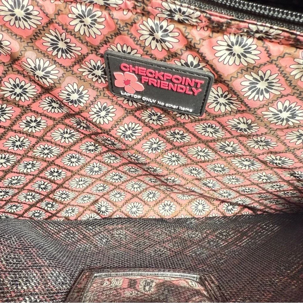 Vera Bradley Weekender Multicolored Floral Quilted Laptop Travel Bag